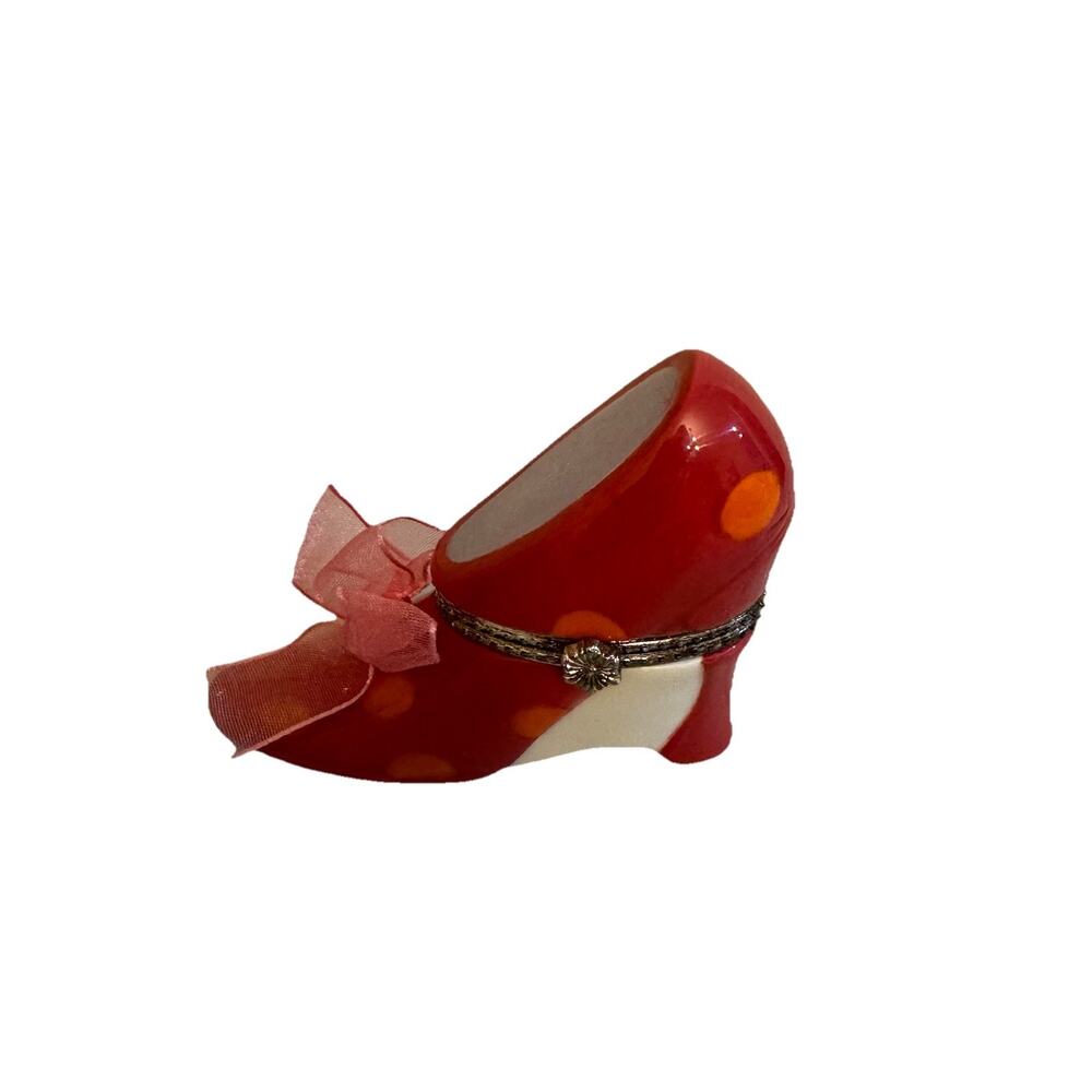 Hallmark Signature Bezel‎ Box Boite-souvenir Shoes “Queen Of Sole” Inside